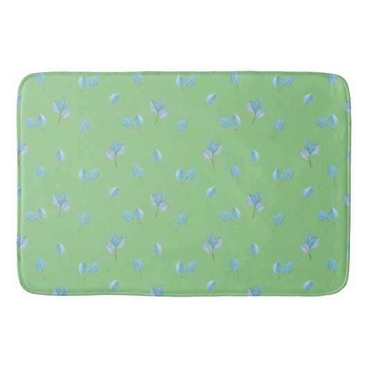 Tapis De Bain Feuilles branchés de l'Eucalyptus sur le sol (Devant)