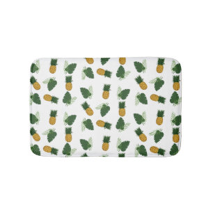Tapis De Bain Feuilles D'Ananas Et De Palmiers