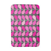 Tapis De Bain Feuilles danois du milieu du siècle, Fuchsia rose (Devant (Vertical))