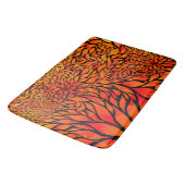 Tapis De Bain Feuilles d'automne Abstraites (Angle)