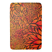 Tapis De Bain Feuilles d'automne Abstraites (devant Vertical)