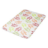 Tapis De Bain Feuilles d'automne colorées aux tons chauds (Angle)