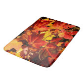 Tapis De Bain Feuilles d'automne colorées, feuille d'érable roug (Angle)