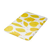 Tapis De Bain Feuilles d'automne en jaune (Angle)
