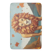 Tapis De Bain Feuilles d'automne Lion mâle (devant Vertical)