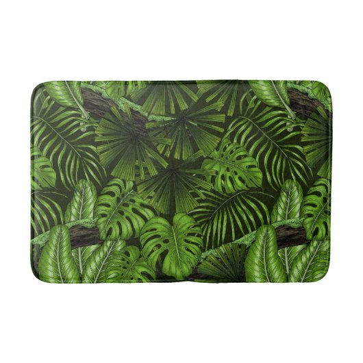 Tapis De Bain Feuilles de la jungle (Devant)