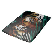 Tapis De Bain Feuilles de la jungle verte de Tiger (Angle)