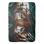 Tapis De Bain Feuilles de la jungle verte de Tiger (devant Vertical)