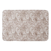 Tapis De Bain Feuilles de Mocha Mousse et d'oiseaux tropicaux (Devant)