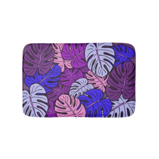 Tapis De Bain Feuilles de Monstera #4 (Devant)