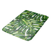 Tapis De Bain Feuilles de Monstera Tropical (Angle)