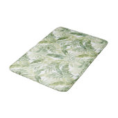 Tapis De Bain Feuilles de palmier vert tropical (Angle)