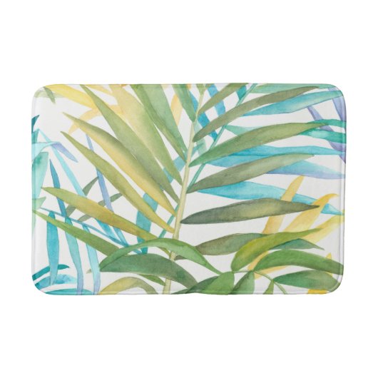 Tapis De Bain Feuilles de palmiers tropicaux (Devant)