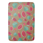 Tapis De Bain Feuilles de pavot, cerise, fraise et pastèque (devant Vertical)