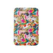 Tapis De Bain Feuilles de perroquets et palmiers (Devant (Vertical))