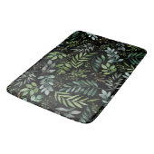 Tapis De Bain Feuilles de verdure aquarelle   (Angle)