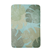 Tapis De Bain Feuilles dénaturés tropicaux (Devant (Vertical))