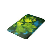 Tapis De Bain Feuilles d'érable vert frais (Angle)