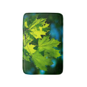 Tapis De Bain Feuilles d'érable vert frais (Devant (Vertical))