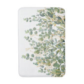 Tapis De Bain Feuilles D'Eucalyptus Botanique Or Et Vert (Devant (Vertical))