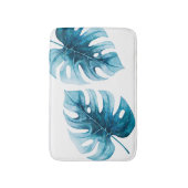 Tapis De Bain Feuilles du Monstera d'aquarelle moderne Elégance (Devant (Vertical))