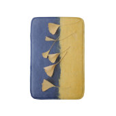 Tapis De Bain Feuilles Ginkgo sur textures de papier fait main (Devant (Vertical))