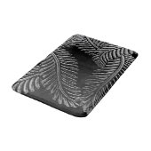 Tapis De Bain Feuilles noirs et blancs (Angle)