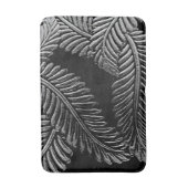 Tapis De Bain Feuilles noirs et blancs (Devant (Vertical))