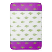 Tapis De Bain Feuilles sauvages sur un bain (devant Vertical)