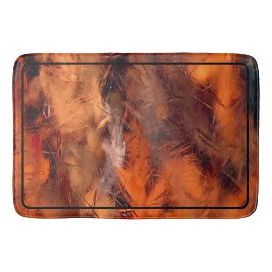 Tapis De Bain Feuilles sous glace (Devant)