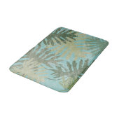 Tapis De Bain Feuilles tropicaux défraîchis (Angle)
