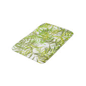 Tapis De Bain Feuilles verts (Angle)