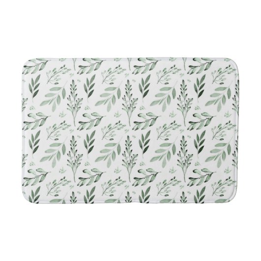 Tapis De Bain Feuilles verts (Devant)