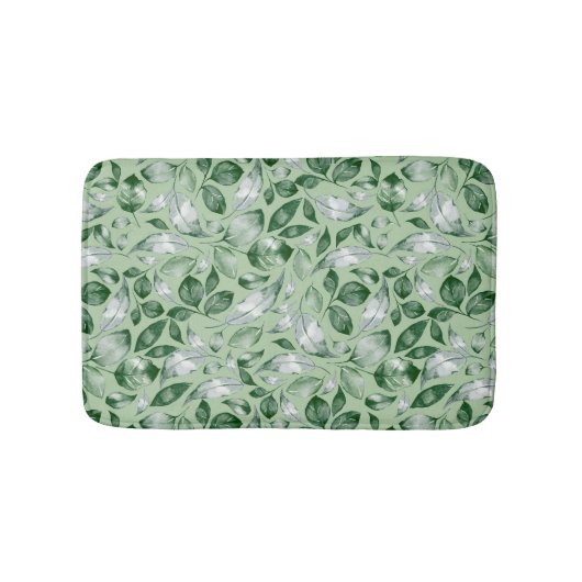 Tapis De Bain Feuilles verts (Devant)