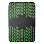 Tapis De Bain Feuilles verts néon - art fractal, (devant Vertical)