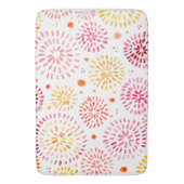 Tapis De Bain Feux d'aquarelle mignonne en jaune et orange (devant Vertical)