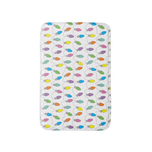 Tapis De Bain Feux de Noël (Devant (Vertical))
