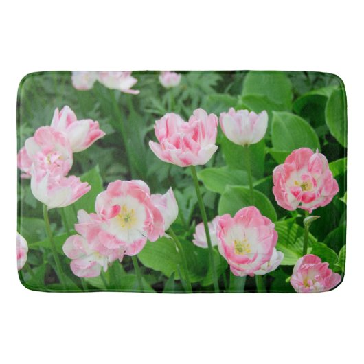 Tapis De Bain Field of pink tulips (Devant)