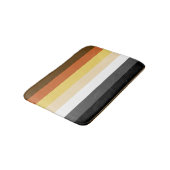 Tapis De Bain Fierté de l'ours, bandes de dégradé neutres, fiert (Angle)