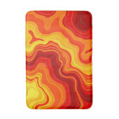 Tapis De Bain Fiery Abstract Topography Art (Devant (Vertical))