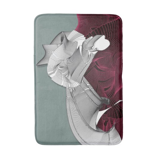Tapis De Bain Figure Art numérique (Devant (Vertical))
