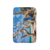 Tapis De Bain Filets de pêche séchant sur la plage (Devant (Vertical))