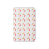 Tapis De Bain Fille Bain Mat feuilles jaune rose (Devant (Vertical))
