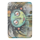 Tapis De Bain Fille Dame Art Collage 10 (devant Vertical)