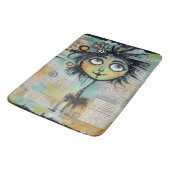 Tapis De Bain Fille Dame Art Collage 9 (Angle)