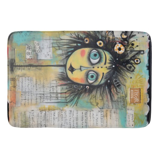 Tapis De Bain Fille Dame d'art Collage 12 (Devant)