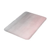 Tapis De Bain Fille d'aquarelle moderne rose et gris brillant (Angle)