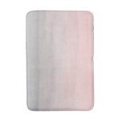 Tapis De Bain Fille d'aquarelle moderne rose et gris brillant (Devant (Vertical))