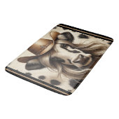 Tapis De Bain Fille de campagne blonde drôle (Angle)