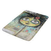 Tapis De Bain Fille de l'art du collage 4 (Angle)